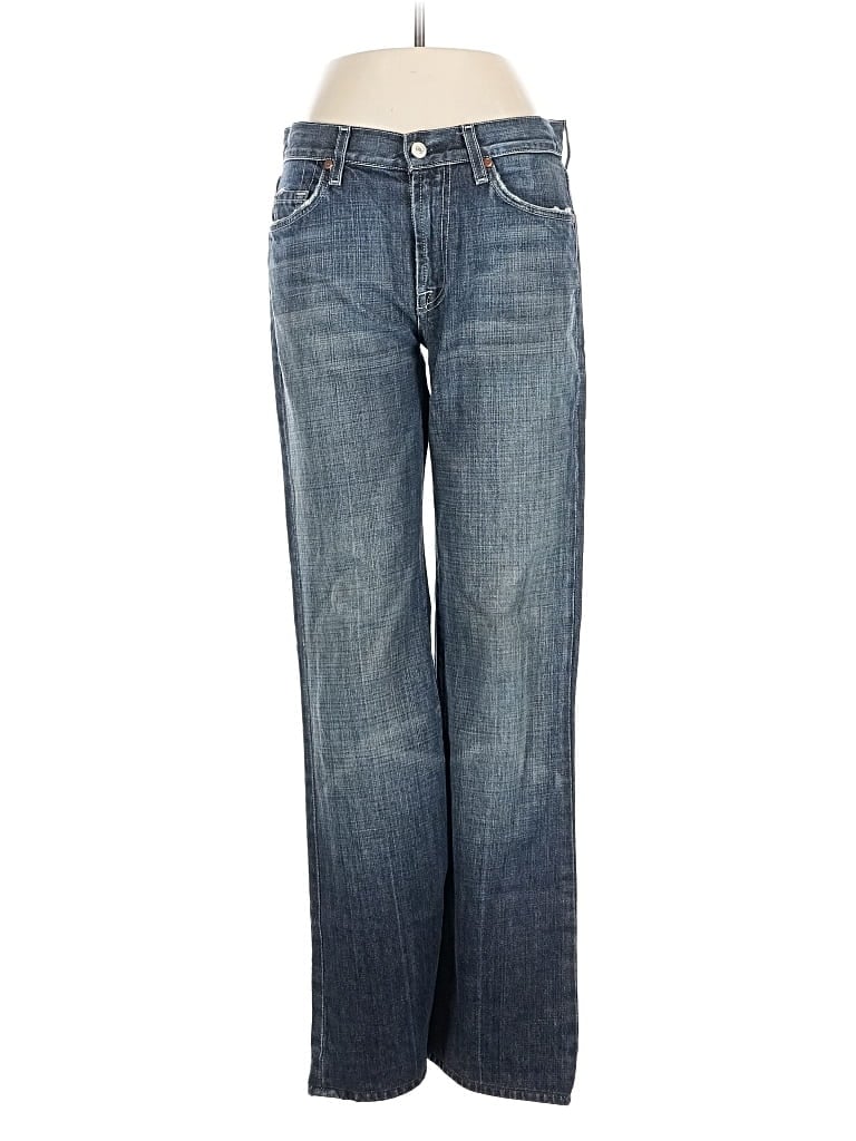 Pre-owned 7 For All Mankind Jeans In Blue