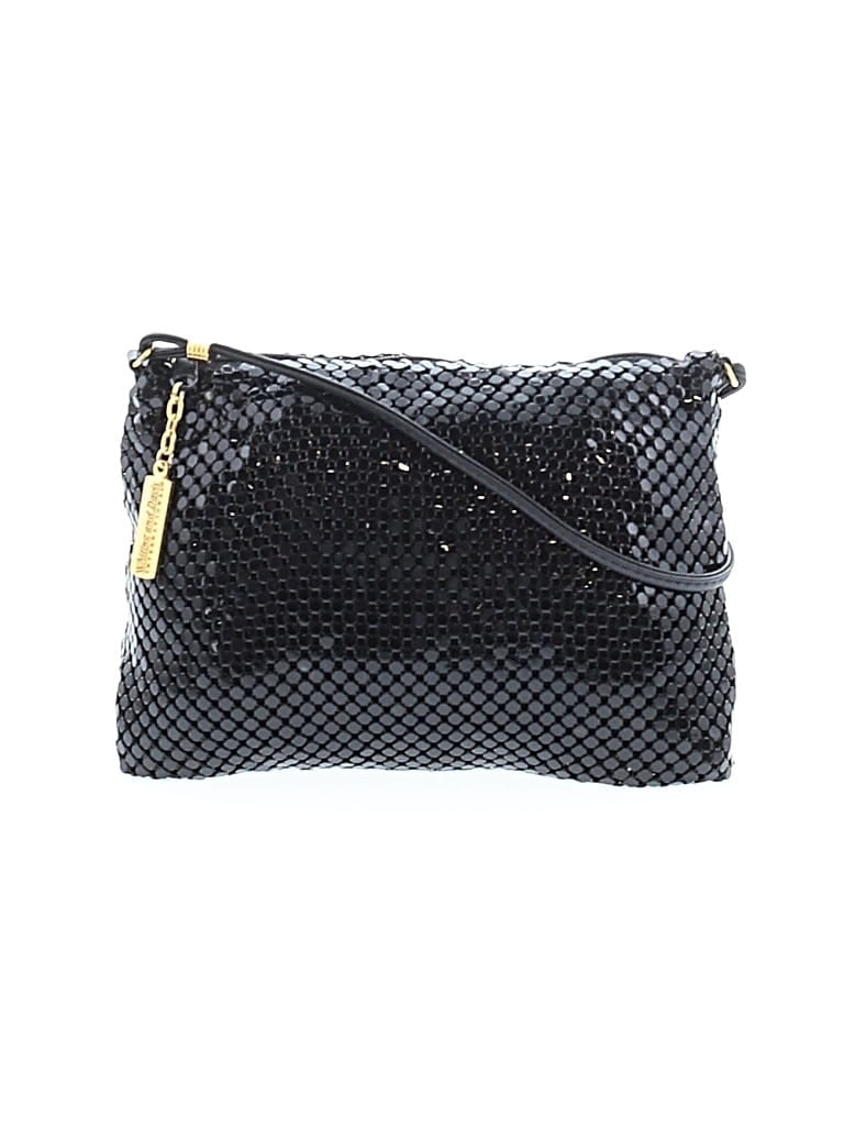 Pre-owned Whiting & Davis Crossbody Bag In Black
