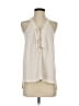BCBGMAXAZRIA Ivory Sleeveless Blouse Size XS - photo 1