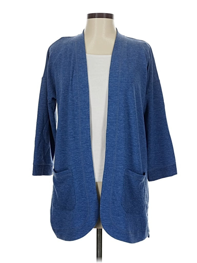 Pre-owned T By Talbots Cardigan Sweater In Blue
