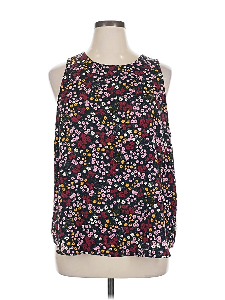 Pre-owned 14th & Union Sleeveless Blouse In Purple