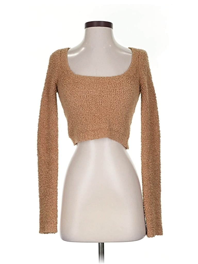 Pre-owned Skims Cardigan Sweater In Brown