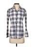 J.Crew Plaid Blue Long Sleeve Button-Down Shirt Size 2 - photo 1