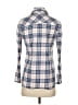 J.Crew Plaid Blue Long Sleeve Button-Down Shirt Size 2 - photo 2