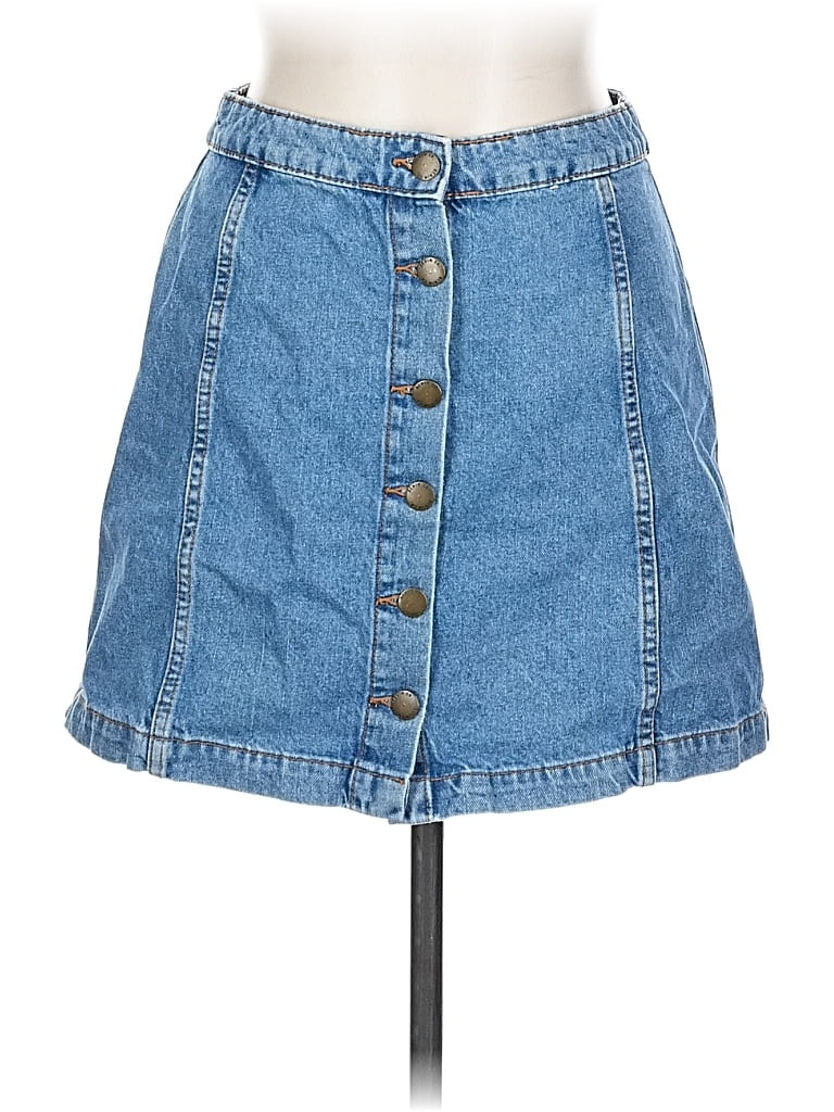 Pre-owned Denim Co Denim Skirt In Blue