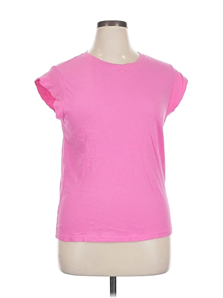 Pre-owned Michael Stars Short Sleeve T-shirt In Pink