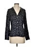 Vince. 100% Silk Polka Dots Black Long Sleeve Silk Top Size XS - photo 1