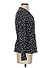 Vince. 100% Silk Polka Dots Black Long Sleeve Silk Top Size XS - photo 4