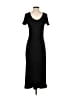 Splendid Solid Black Casual Dress Size S - photo 2
