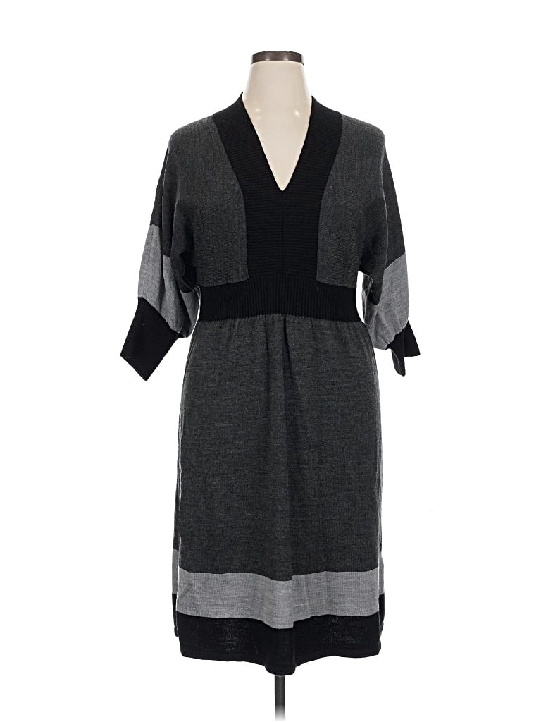 Pre-owned Dressbarn Casual Dress In Gray