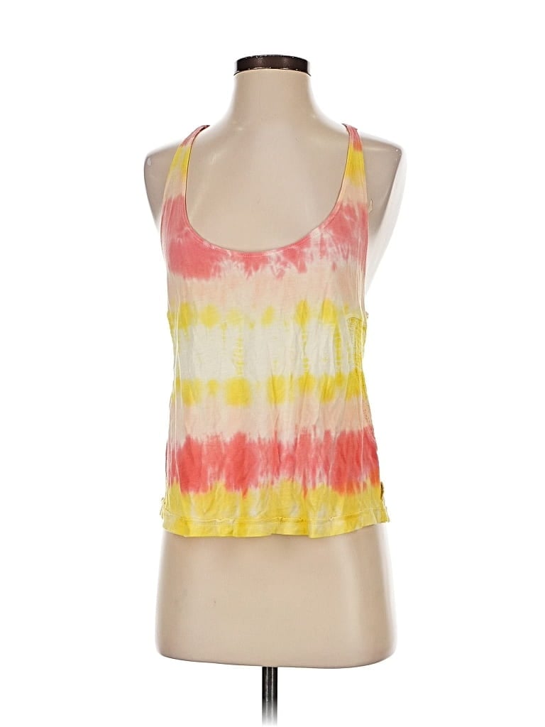 Pre-owned Billabong Tank Top Yellow Halter Neckline Tops