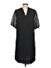 Ann Taylor 100% Polyester Black Casual Dress Size 4 - photo 2