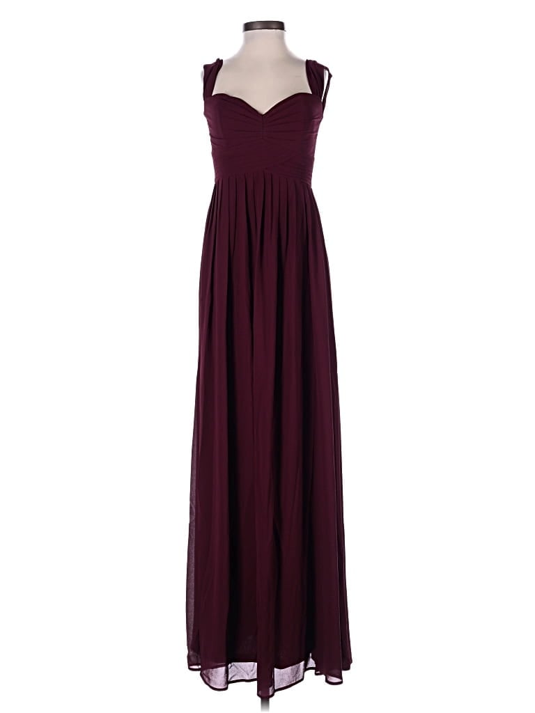 Pre-owned Lulus Cocktail Dress In Burgundy