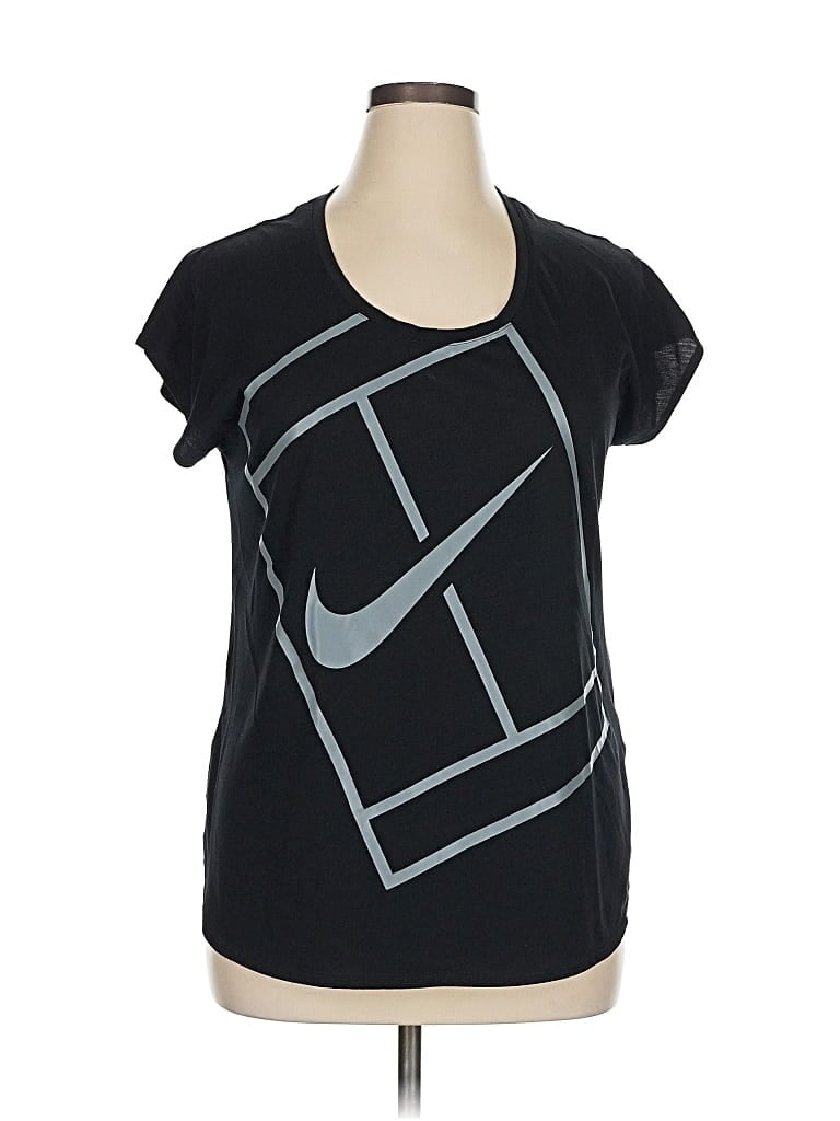 Pre-owned Nike Short Sleeve T-shirt In Black