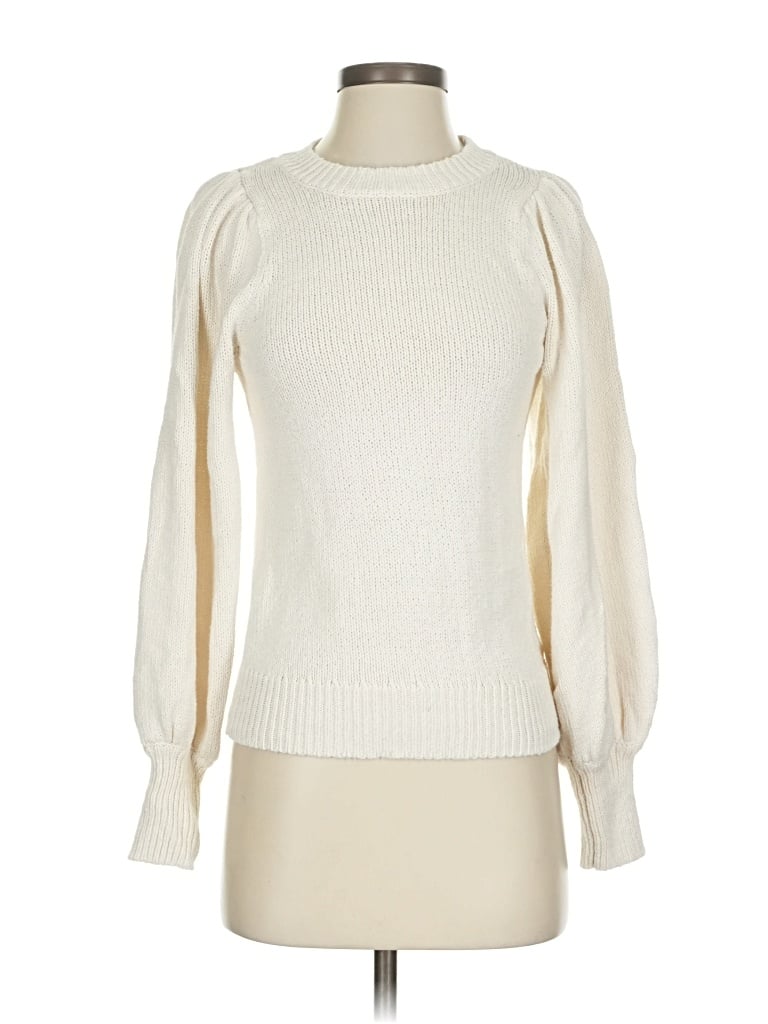 Pre-owned 525 America Turtleneck Sweater In White