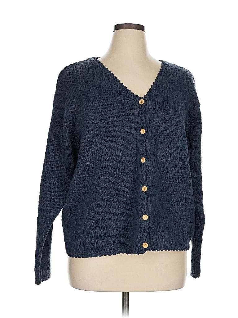 Pre-owned Talbots Cardigan Sweater In Blue