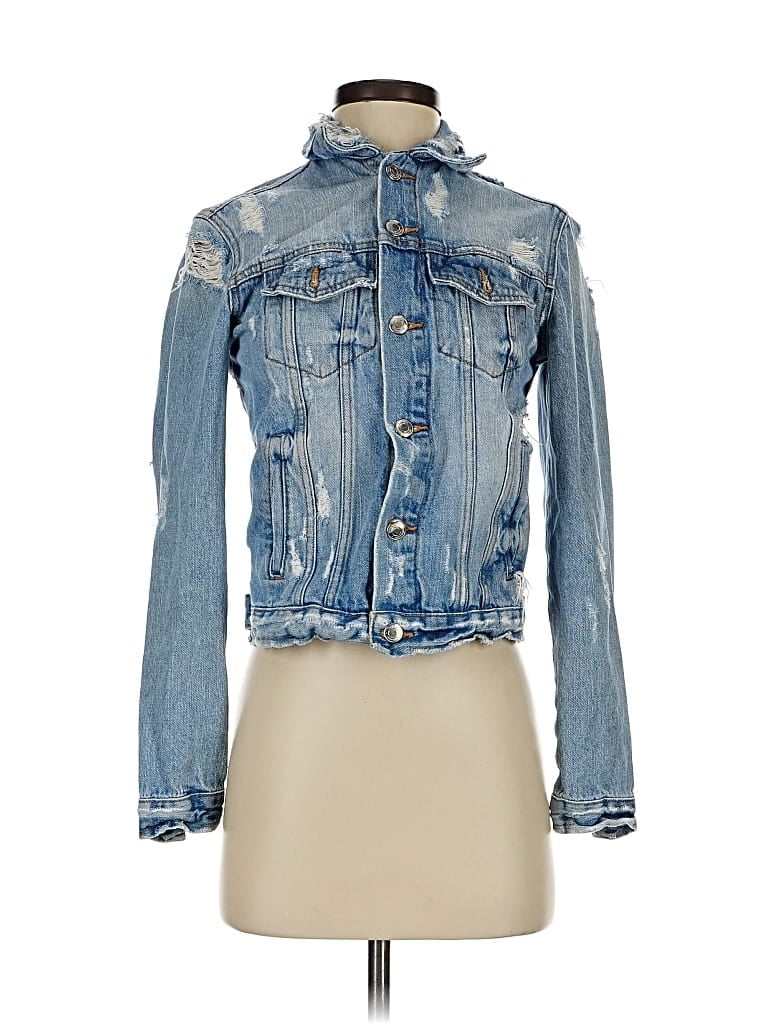 Pre-owned Trafaluc By Zara Denim Jacket In Blue