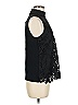 Ann Taylor 100% Polyester Black Sleeveless Blouse Size M - photo 4