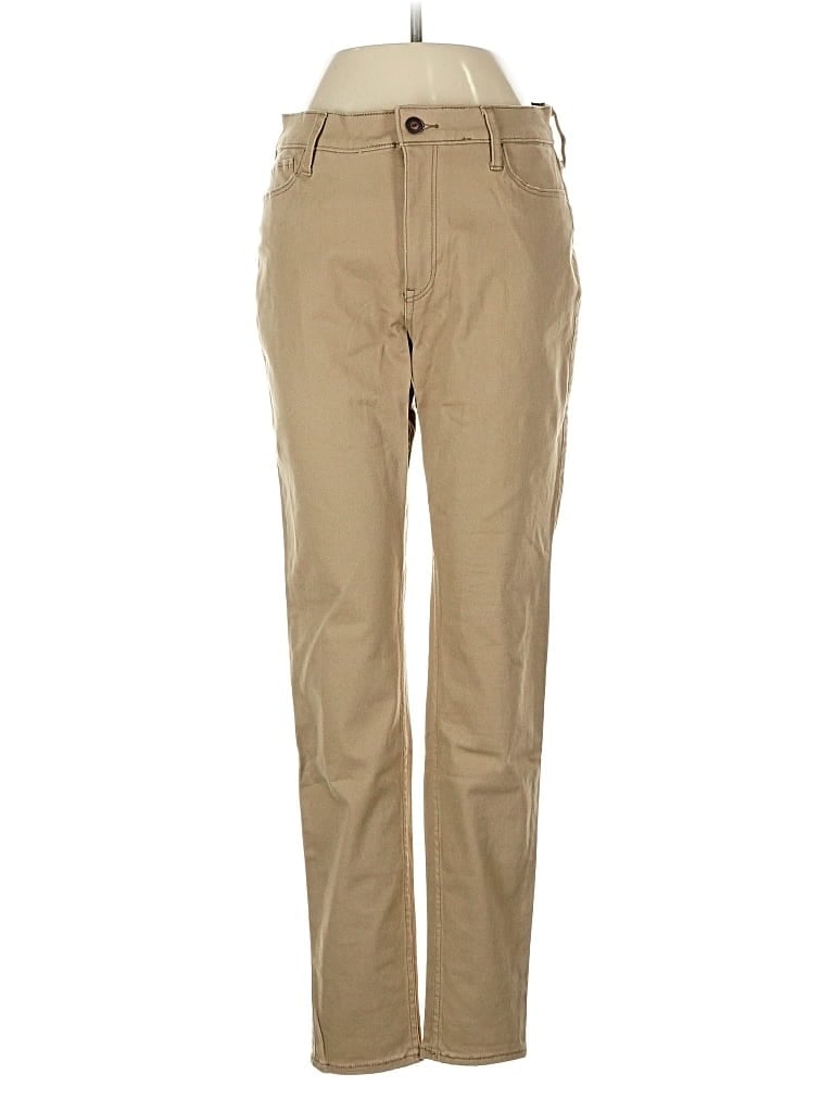 Pre-owned Hollister Khaki Pant In Brown
