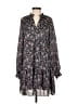 BCBGeneration 100% Polyester Floral Black Casual Dress Size XS - photo 1