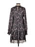 BCBGeneration 100% Polyester Floral Black Casual Dress Size XS - photo 2