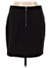 Laundry by Shelli Segal 100% Polyester Solid Black Casual Skirt Size 10 - photo 2