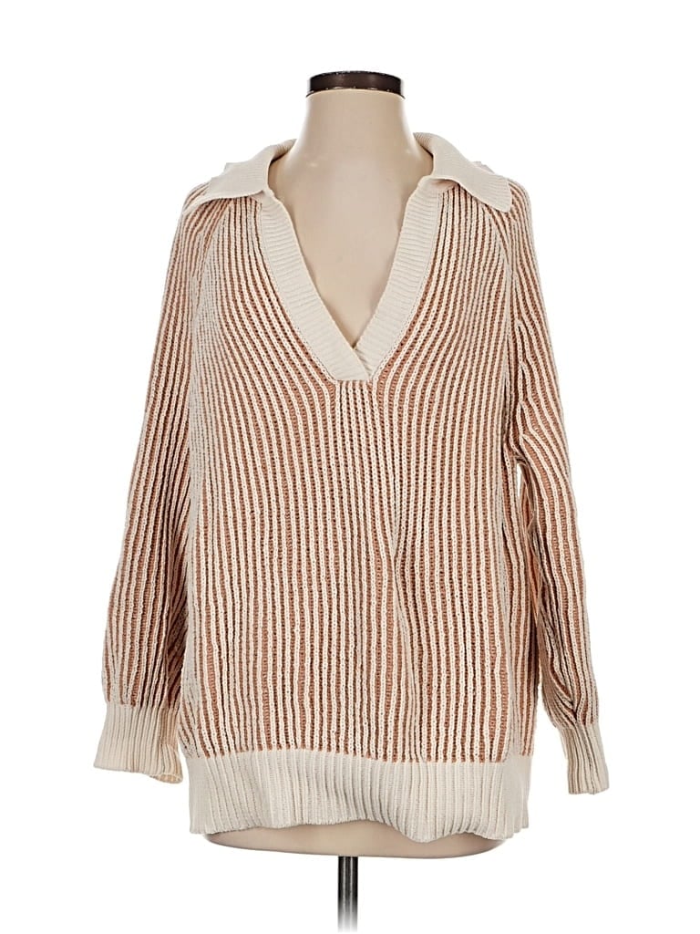 Pre-owned Aerie Pullover Sweater In Brown
