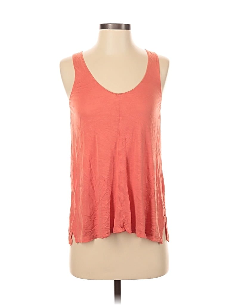Pre-owned Vince Tank Top Orange Halter Neckline Tops