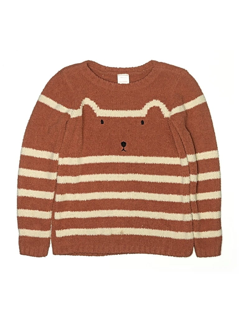 Pre-owned Hanna Andersson Kids' Pullover Sweater In Brown