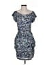 BCBGeneration 100% Polyester Print Blue Cocktail Dress Size S - photo 1