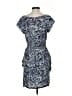 BCBGeneration 100% Polyester Print Blue Cocktail Dress Size S - photo 2