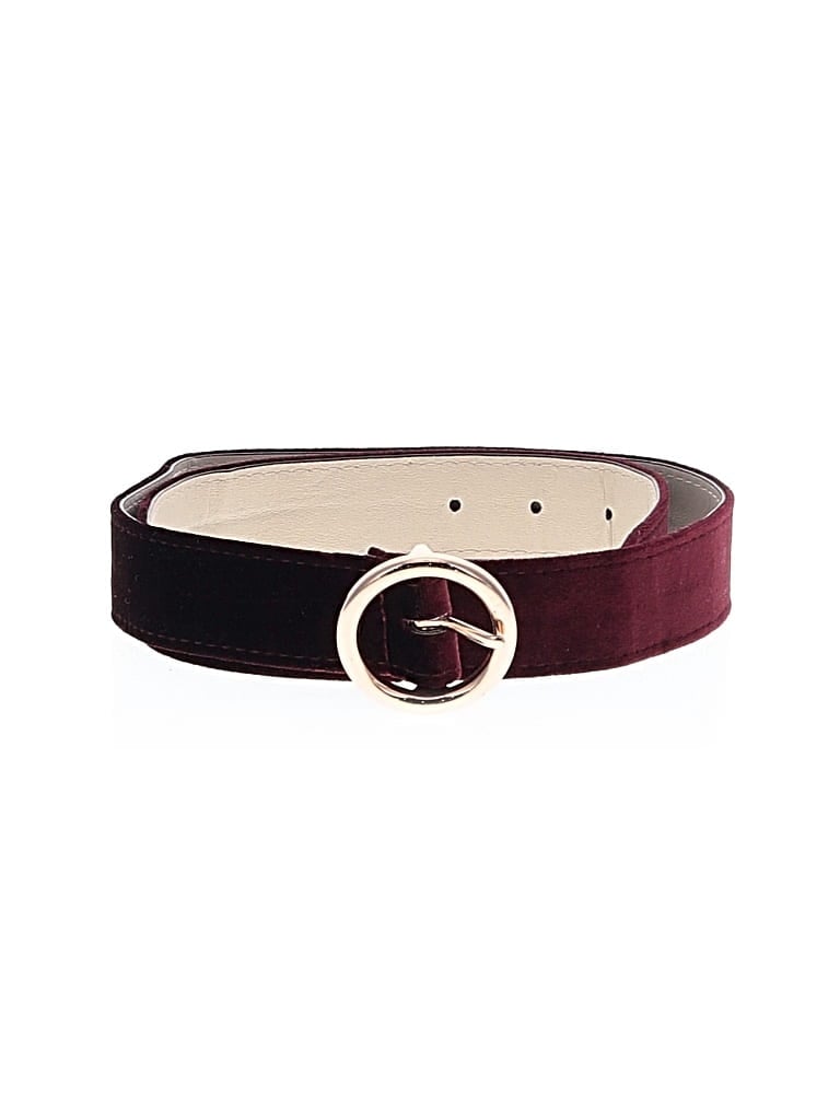 Pre-owned Unbranded Belt In Burgundy