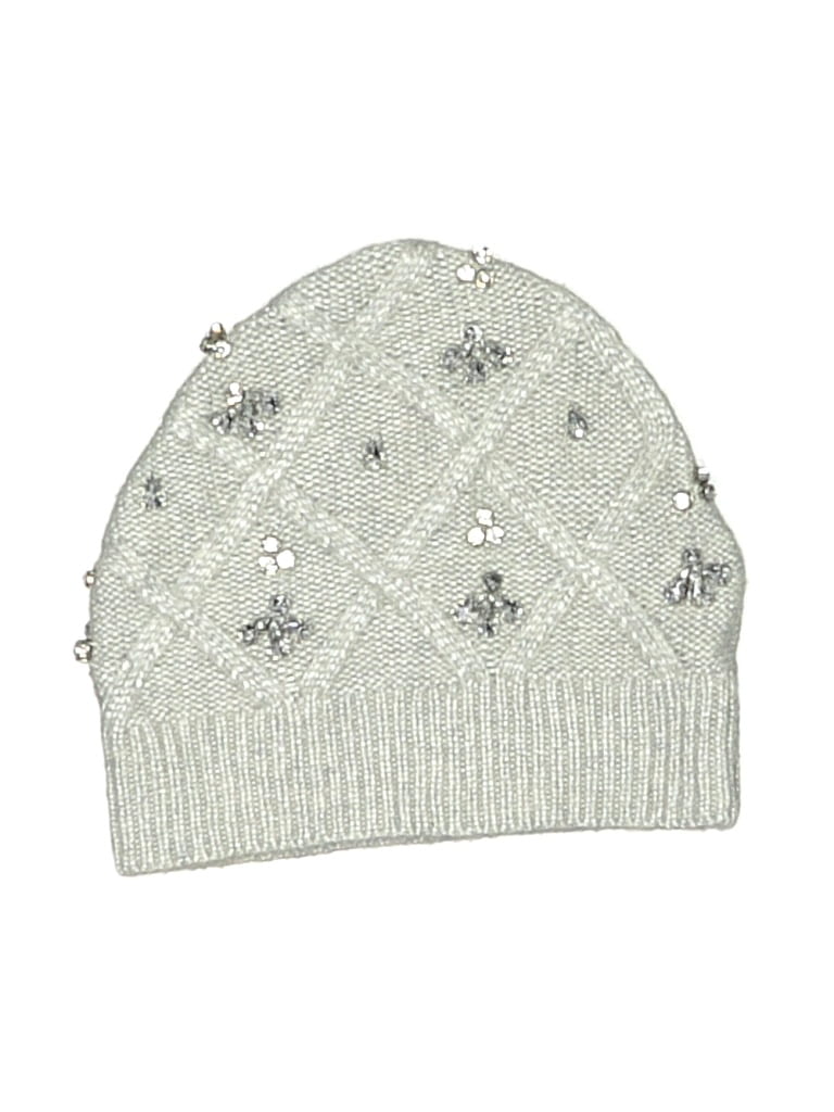 Pre-owned White House Black Market Beanie Hat In Gray