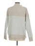 Bailey 44 Color Block Silver Turtleneck Sweater Size M - photo 2