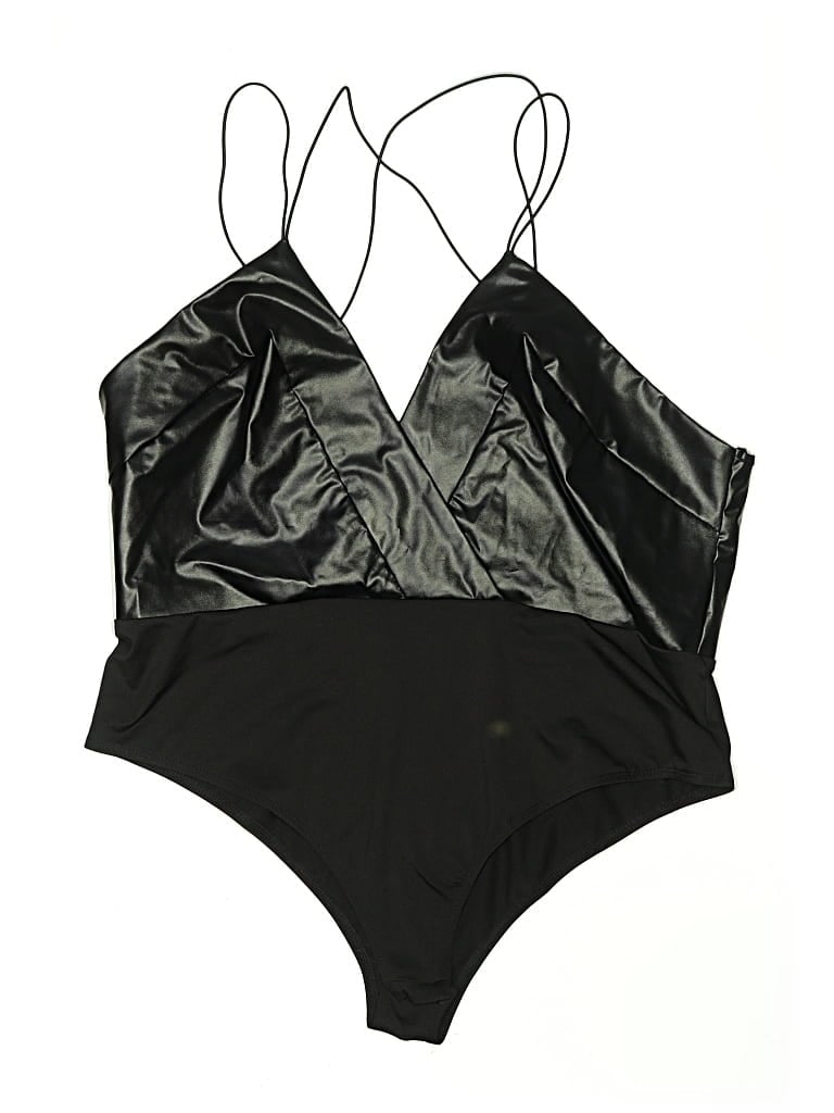 Pre-owned Shein Curve Bodysuit In Black