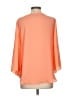 AGB 100% Polyester Orange 3/4 Sleeve Blouse Size S - photo 2