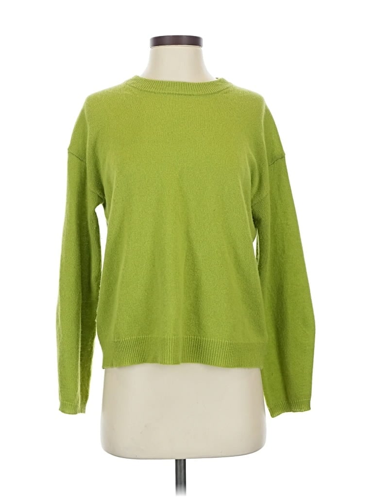Pre-owned Velvet By Graham & Spencer Cashmere Pullover Sweater In Green