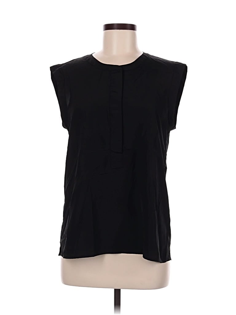 Pre-owned J.crew Factory Store Sleeveless Blouse In Black