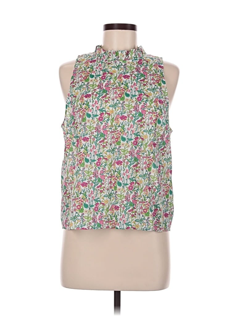 Pre-owned Liberty Art Fabrics For J.crew Sleeveless Blouse In Pink