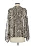 Maeve 100% Polyester Animal Print Silver Long Sleeve Blouse Size S - photo 2