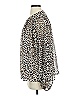 Maeve 100% Polyester Animal Print Silver Long Sleeve Blouse Size S - photo 5