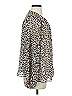 Maeve 100% Polyester Animal Print Silver Long Sleeve Blouse Size S - photo 4