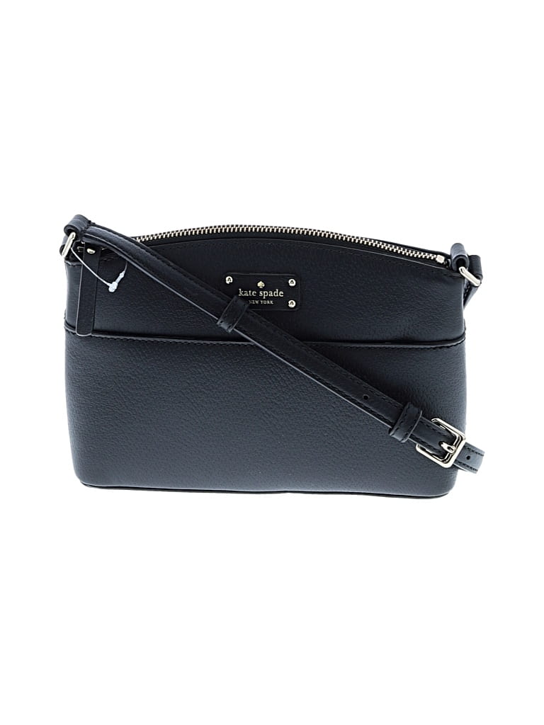 Pre-owned Kate Spade New York Leather Crossbody Bag In Black