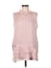 Banana Republic 100% Polyester Pink Sleeveless Blouse Size M - photo 1