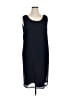 Scala 100% Polyester Solid Black Casual Dress Size 1X - photo 1