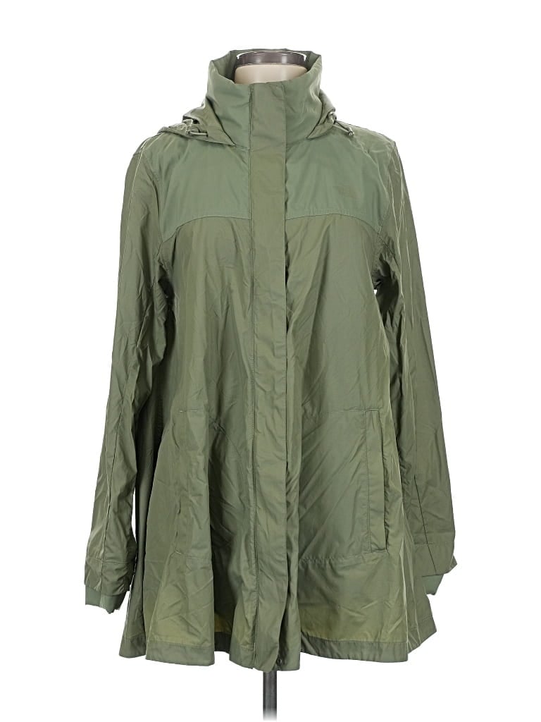Pre-owned The North Face Raincoat In Green