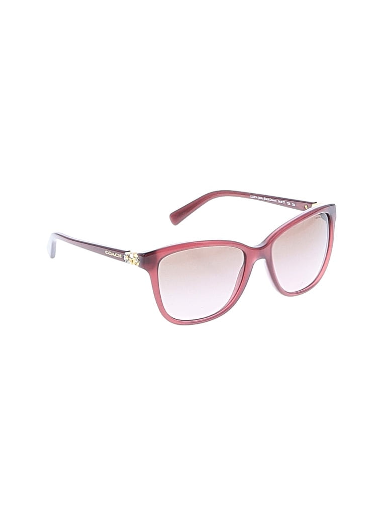 Pre-owned Coach Sunglasses In Burgundy