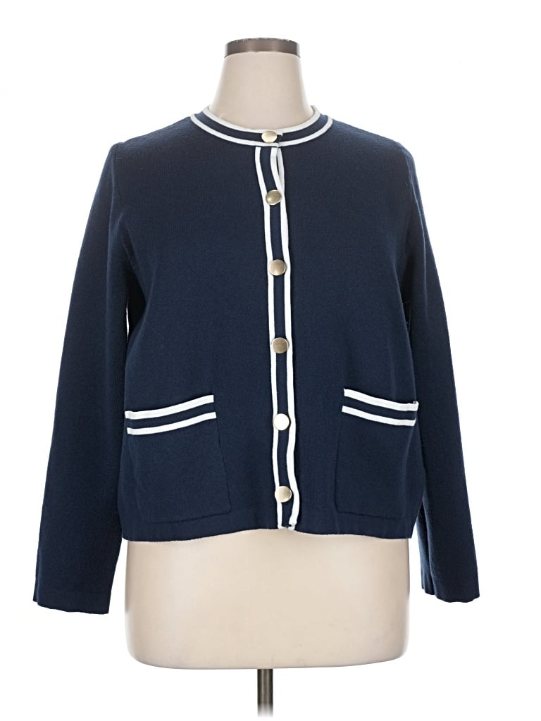 Pre-owned 41hawthorn Cardigan Sweater In Blue