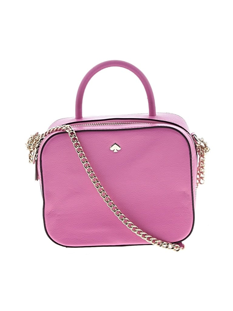 Pre-owned Kate Spade New York Leather Satchel In Pink