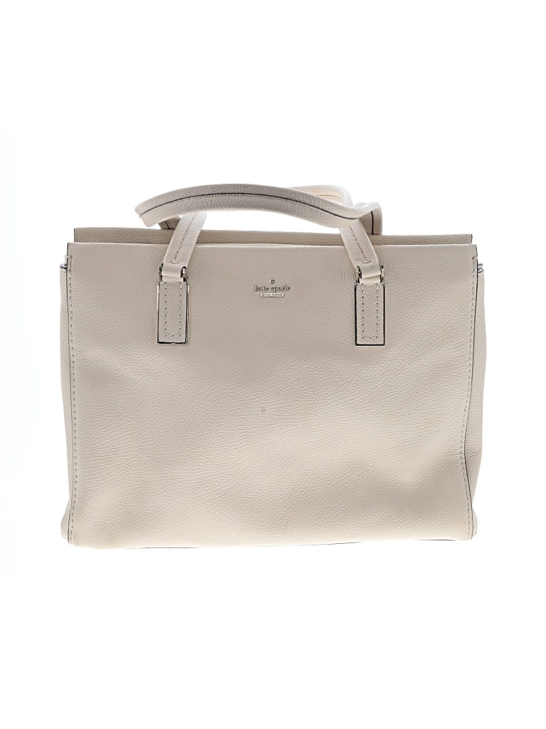 Pre-owned Kate Spade New York Leather Tote Bag In White